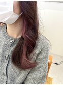 バイオレットピンクインナーカラー
