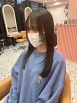 ボタン シブヤ(VOTAN SHIBUYA)&nbsp;韓国ヘア/顔まわりレイヤーカット/姫カット/前髪あり