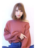 オーロ 西宮店(ORO)&nbsp;ブラウンベージュ　ワンカールロブ