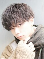 メンズカット/ラウンドマッシュ/波巻きパーマ/名古屋駅/栄駅