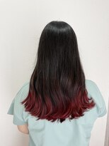 シエル 立川店(CIEL) 裾カラー×ワインレッド【CIEL×maki】