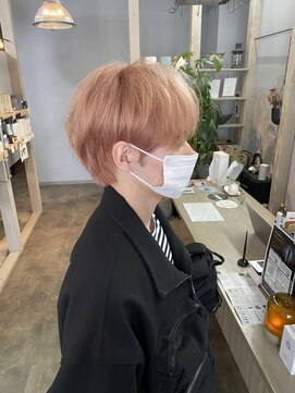 スエシカ(hair&foliage suecica) コーラルピンクシースルーマッシュ