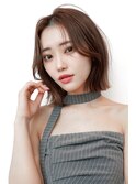 20代30代かわいい/顔まわりレイヤー/前髪/アンブレラカラー