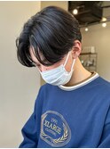 センターパート/ニュアンスパーマ/韓国/フェーザーパーマ/眉毛