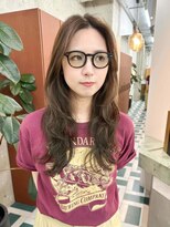 ノエ(noe)&nbsp;くびれヘア/アプリコットオレンジ/ハイライトカラー/栄c188