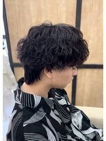 メンズギフト(men's GIFT)&nbsp;メンズ波巻きツイストスパイラルマッシュツーブロック刈り上げ