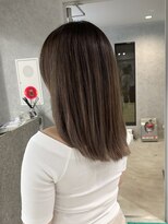 ラック(LUCK)&nbsp;ショコラバレイヤージュ/船橋/くすみベージュ/細めハイライト