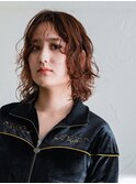 ボブルーズパーマ×似合わせレイヤーカット【岡山】