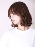 大人ガーリー20代30代40代合わせカットミディアムレイヤー0102