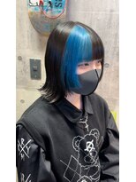 アールイーバイインク 渋谷(Re. by INK.)&nbsp;ウルフカット/ハイトーン/ミディアムウルフ/ハッシュカット