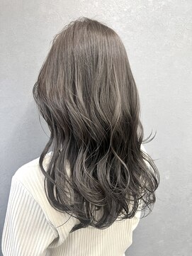 セブンルックス(7LOOKS) 透け感グレージュロング【髪質改善/白髪ぼかし/カット/カラー】