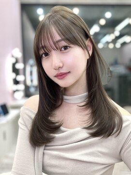 アディション 新宿(ADITION) 新宿×ベージュカラーで柔らか艶髪似合わせカラー髪質改善/新宿k