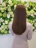 カット+ダメージ最小限♪やわらか縮毛矯正【全体】+カシミヤトリートメント