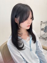 ウキ(uki) 顔まわりカット 韓国ヘア レイヤーカット 豊川
