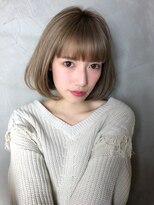 ヘアスタジオ ジュピター(hair studio jupiter) 『ｊｕｐｉｔｅｒつくば』外国人風カラーやわらか・ぱっつんボブ