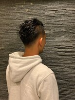 ヒロギンザ 浜松町店(HIRO GINZA)&nbsp;ツーブロックビジネスショートレイヤーかき上げコンマヘア