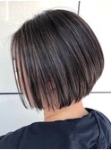 小顔前下がりボブ×似合わせカット