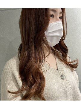 ジンジャー(GINGER) オレンジブラウン×顔周りデザイン×韓国ヘア