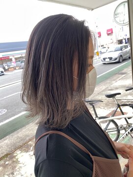 ナイーブヘアデザイン(NAiVE HAIR DESIGN) 【NAiVE hair】ウルフ×透け感グレージュ