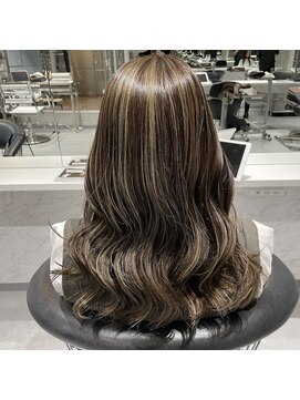 ジンジャー(GINGER) ハイライト×デザインカラー×髪質改善×トリートメント