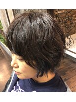 ヘアー クリエイト カルバリ(HAIR CREATE Calbari) ウルフショートパーマ