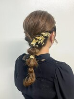 金箔で華やか！玉ねぎヘア