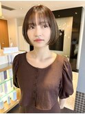 内巻きショートボブ