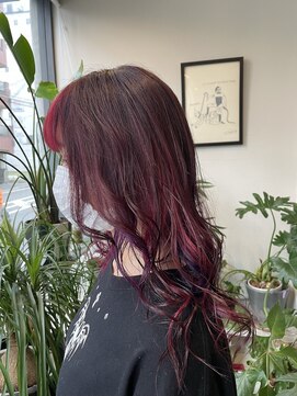 ノリト(norito) レッド×バイオレットデザインカラー