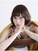 【RAWR】ボブヘアミディアム_外ハネスタイル