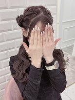流行の最先端…！片耳ひつじヘア＊まゆ
