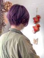 ラッシュグラス(Rush grass) 丸みショート　バイオレット系カラー