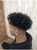 フェード×スパイラルパーマ