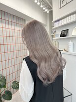 ペレ 栄店(PELE) デザインカラー/レイヤーカット/ウェットヘア/オリーブベージュ