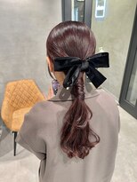 シャルムバイケンジ(Charm.by KENJE)&nbsp;【タイトポニーテール】/結婚式/二次会/同窓会/銀座/ヘアセット