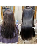 髪質改善　弱酸性ストレート　レイヤーカット