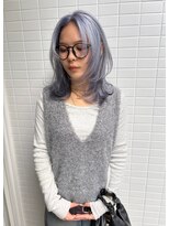 クリム(qulim)&nbsp;ペールブルー×レイヤーカット