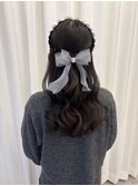 【博多美容室/坂本早苗】ヘアアレンジ/ハーフアップ/卒業式