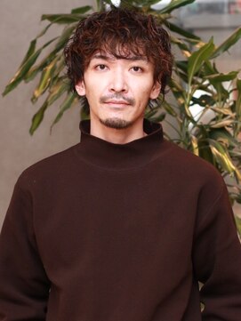 メンズサロン ブロック(Men's Salon bloc) スパイラルパーマ　マッシュパーマ　ブラウン　ハイライトカラー