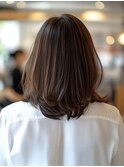 白髪ぼかしカラー/脱白髪染め/グレイカラー/大人女性