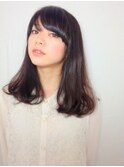 暗髪☆大人セミロング☆［京成大久保/髪質改善/ヘッドスパ］