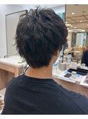 令和ねじりピンパーマスタイル