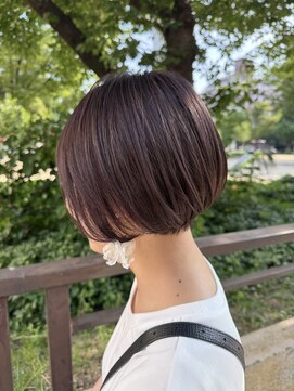 サル(saru) #ラベンダー × #ボブ