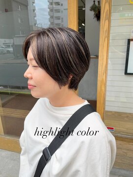 クリーム(Cream) ショートハイライト