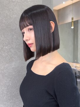 ロンド 表参道店(Lond) くびれヘア/アプリコットオレンジ/ボブ/髪質改善/縮毛矯正