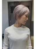 ハイライト バレイヤージュ ショート レイヤー 髪質改善