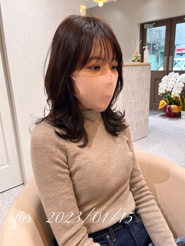 ウィステリア(wistaria)の写真/似合せカットで印象がグッと変わる!自分の髪をもっと好きに♪大人髪専門美容室のwistariaで特別なひと時を*