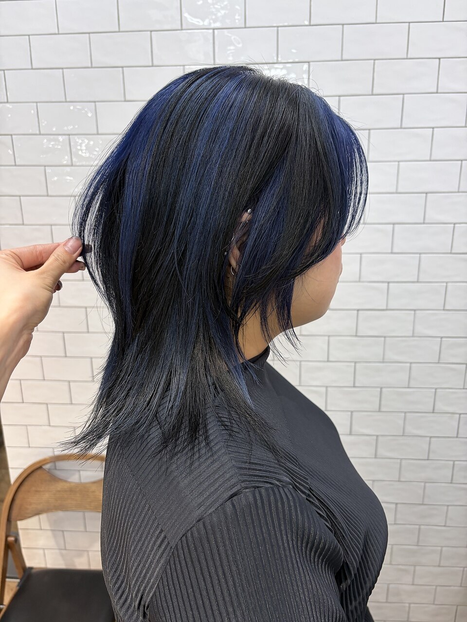 ブルー×ブラックデザインカラー0108：L268651279｜アーチ バイ ループ
