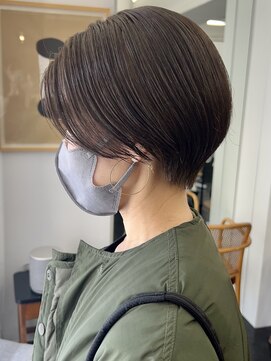 シベルバレー 横浜(sibell) *30代40代前髪なしハンサムショート丸みショートレイヤー
