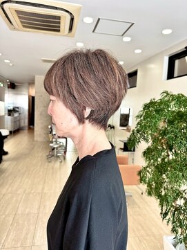 ディーコ(IDEEK) 大人のショートボブ＋明るい白髪カバー/グラデーションボブ#5
