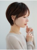 前髪あり大人小顔ショートボブ 30代40代50代【AIN.表参道】川原